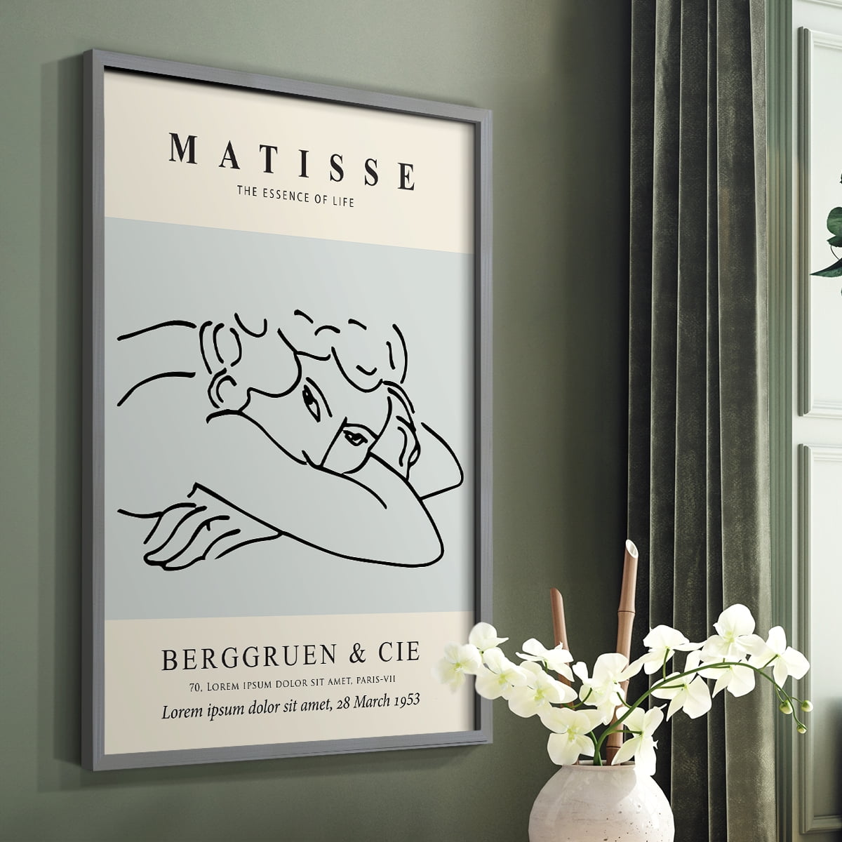 Matisse L Framed Print - Solid Wood