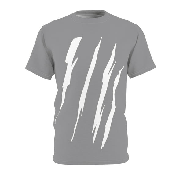 Effete Feline Claw Marks Scratch Unisex Cut & Sew Tee (AOP)