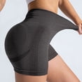 thumbnail image 3 of Women's High Waist Workout Yoga Gym Seamless Cycling Shorts, Nylon Spandex, 4 Way Stretch, Breathable, Suitable for Sports, Multiple Sizes, Color Differs by Monitor, 3 of 5