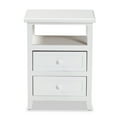 thumbnail image 4 of Baxton Studio Karsen Modern and Contemporary White Finished Wood 2-Drawer Nightstand, 4 of 10