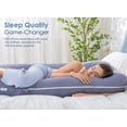 thumbnail image 4 of Almohada de embarazo QUEEN ROSE en forma de U para todo el cuerpo con funda de refrigeración, 4 of 8