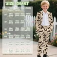 thumbnail image 7 of Xoenoiee Dachshund Paw Coffee Beans Print Boys' Slim Fit Tuxedo Suit Set for Toddler Teens, 2-Piece Blazer Jacket and Pants for Ring Bearer, Wedding Guest & Formal Outfit, 5-6 Years, 7 of 7