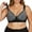Black, variant on Plus Size Front Closure Bras for Women Snap Close Wireless Seamless Push up Bra Comfort Full Coverage Non- Bralettes Black XXXL