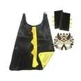thumbnail image 4 of Capa de Cosplay de dinosaurios Colco con guantes para fiesta de Disfraces negro y amarillo, 4 of 8