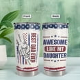 thumbnail image 5 of Dad Gifts Awesome Like My Daughter Tumbler 20oz 30oz Stainless Steel Insulated Coffee Cup, Gift for Dads from Son Daughter, Gifts for Father''s Day Birthday Christmas, 5 of 6