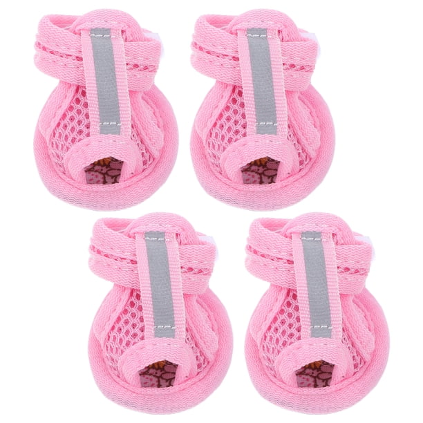 GAXIRE sandalias de malla para mascotas, flexibles, antideslizantes, para verano, cómodas, transpirables, con protectores de patas para exteriores.