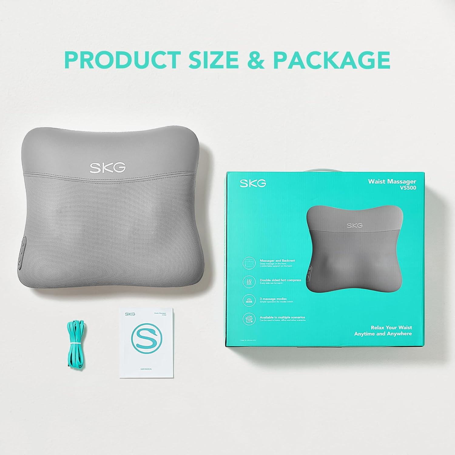 Cordless Back Massager for Pain Relief Deep Tissue 4D Neck and Back Massager with Dual Sided Heat Valentine Gifts for Men and Women Dad Mom Grandpa