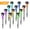 Multicolor, variant on 24-pack Multicolor Solar Lights: Outdoor Christmas Yard Decoration Garden LED Light Landscape/Pathway Lights Stainless Steel