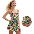 thumbnail image 5 of Garronmavis Tropical Florals Women's Golf Dress Sleeveless Size L Built in Shorts U Neck Tennis Dress A Line Breathable Yoga Active Workout Dresses Floral Print Outfits, 5 of 7