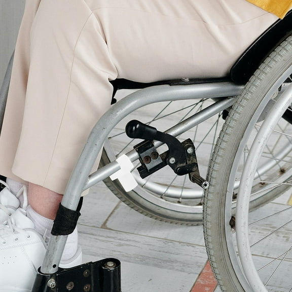 Niceauty Drive Wheelchair Seat Rail Parts Secure Seat to Frame White ABS 5Pack