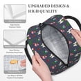 thumbnail image 3 of Daiia Christmas Party Pattern Lunch Bag , Insulated Lunch Box, Small Leakproof Cooler Food Lunch Containers Reusable High Capacity Lunch Tote Bags-One Size, 3 of 6