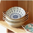 thumbnail image 5 of Salad Bowl 7.5inch Ceramic Serving Bowls Christmas Ramen Noodle Gift Soup Bowls With Handles Japanese Irregular Pasta Bowl, 5 of 9