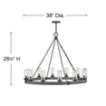 thumbnail image 6 of Industrial Farmhouse Twelve Light Chandelier-Sequoia Finish-Led Lamping Type Bailey Street Home 81-Bel-3335692, 6 of 7