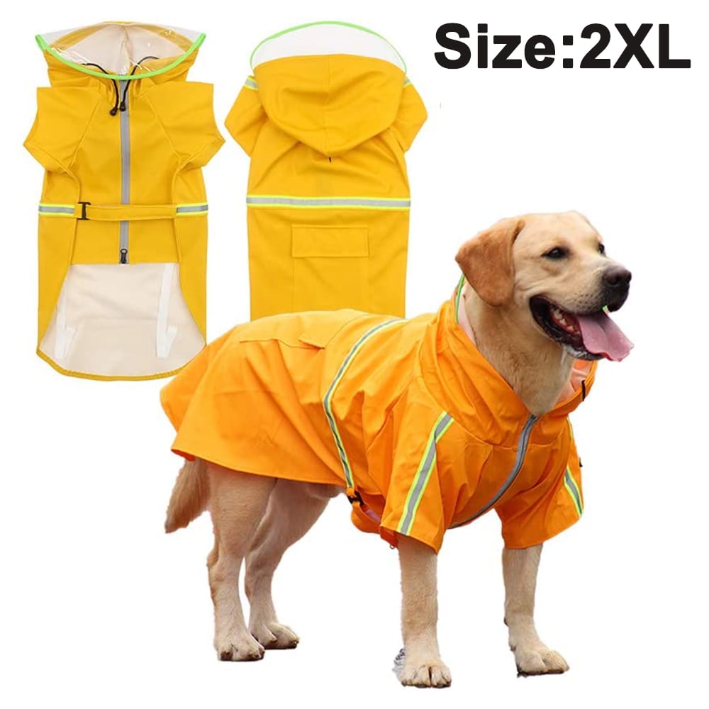 Dog's Water Resistant Pet Clothing Rain Poncho Protective Dog Raincoat Outdoor with Reflective Strip for Small Medium Large Dogs Dog's Water Resistant Pet Clothing Rain Poncho Protective Dog Raincoat Outdoor with Reflective Strip for Small Medium Large Dogs