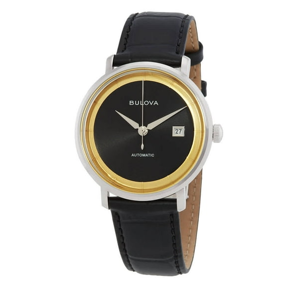 Bulova Rat Pack Automatic Black Dial Men's Watch 96B406