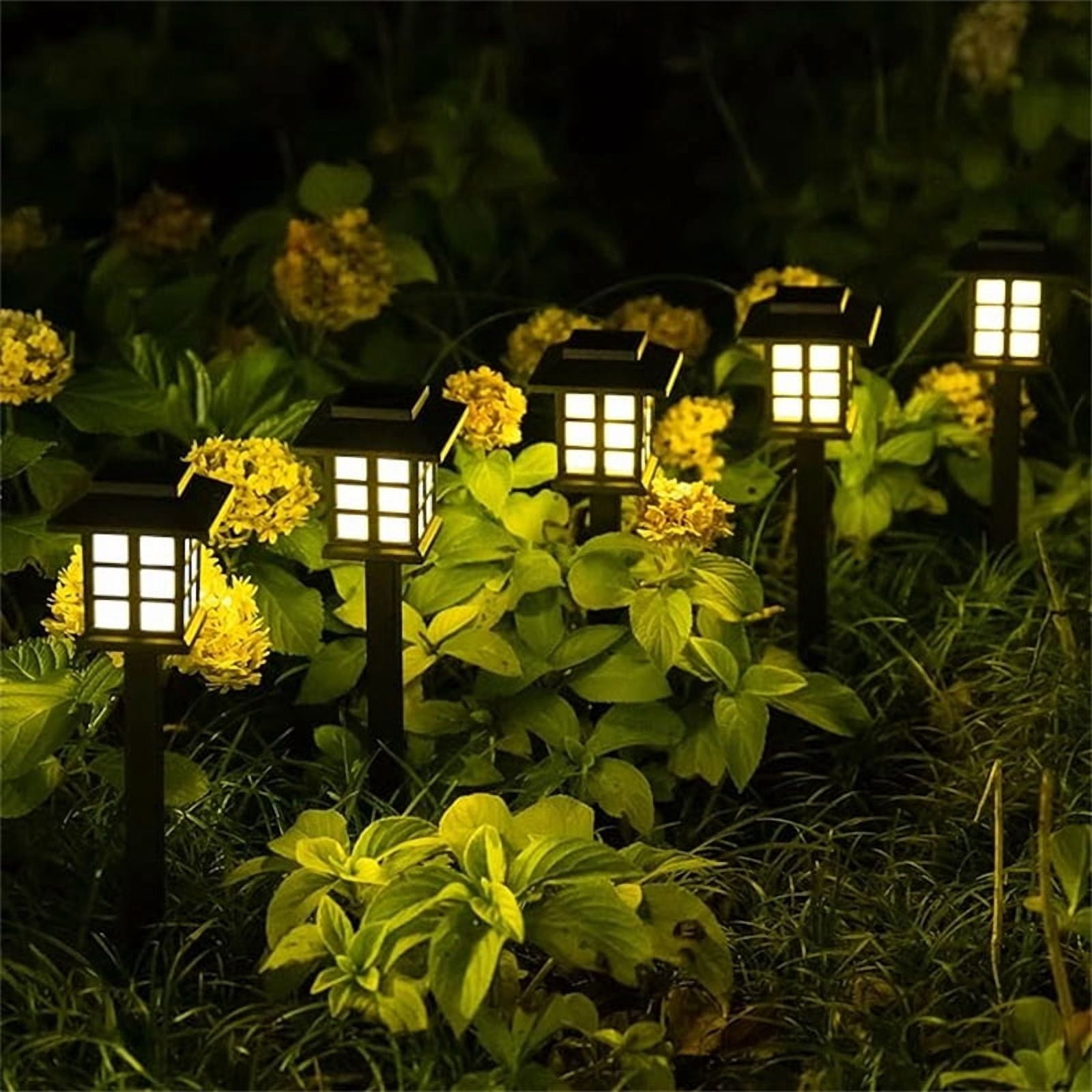 24-piece solar outdoor light, IP44 waterproof sidewalk light, LED landscape lighting garden light, suitable for sidewalks, driveways, courtyards and lawns - outdoor fairy gardens and solar garden