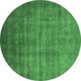 thumbnail image 1 of Ahgly Company Indoor Round Oriental Emerald Green Industrial Area Rugs, 5' Round, 1 of 4