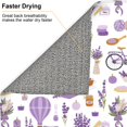 thumbnail image 6 of Naloa Lavender Flowers Dish Drying Mat for Kitchen Counter, Heat Resistant Drainer Mats, Absorbent Draining Mat,Dish Rack Pad,16"x18", 6 of 8