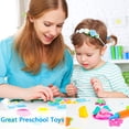 thumbnail image 4 of CNKOO Kiddy Dough Tool Kit for Kids - Party Pack w/ Animal Shapes - Includes 44 Colorful Cutters, Molds, Rollers & Play Accessories for Air Dry Clay & Dough, 4 of 6