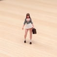 thumbnail image 1 of Figura de niña a escala 1:64, figura de niña modelo en miniatura, utilería de película, pose de personaje, escena, pintada a mano, mini muñeca, Estilo B, 1 of 8