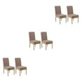 thumbnail image 2 of maskred 2pcs/set Soft And Skin-friendly Chair Covers - Elastic Belt For Dining Room Wedding Case No Shedding Khaki 2 pcs 3Set, 2 of 6