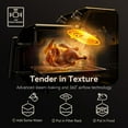 thumbnail image 2 of LIVEN Large Air Fryer 7 QT, Airfryer Family Size with 8 Preset Cooking, Viewing Window, Easy Clean, Low-noise for Quick Easy Meals French Fries Drumsticks Steak Bacon Fish Shrimp Cake, Grey, 2 of 6