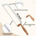 thumbnail image 2 of YMAM.LIGHT Bread Knife Handmade Bread Bow Knife 16" Serrated Bowl Knife, Aluminum Alloy Bread Saw Sourdough Knife Suit for Left & Right Handed People to Cut Baguettes Vegetables Fruits, 2 of 7