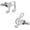 Silver, variant on Men's Music Notes Cufflinks