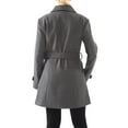 thumbnail image 7 of Alpine Swiss Keira Womens Trench Coat Double Breasted Wool Jacket Belted Blazer, 7 of 7