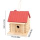 thumbnail image 3 of Casa de madera y comedero para exteriores, nido colgante para el jardín del patio, cría de loros y aves salvajes, diseño de grafitis DIY pintable, 3 of 6