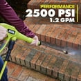 thumbnail image 4 of RYOBI 2500 PSI 1.2 GPM High Performance Cold Water Electric Pressure Washer, 4 of 4