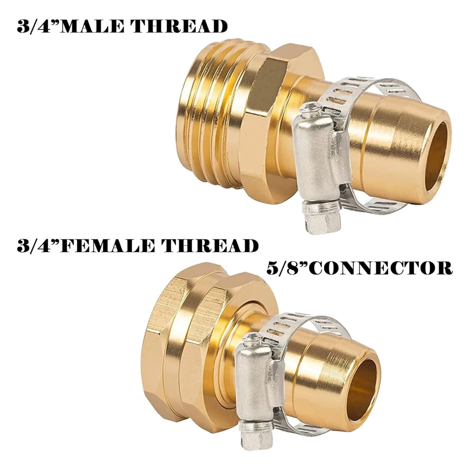 TAPDRA Quick Connect Hose Repair Fitting Gold Aluminum For Garden Hose Outdoor Cleaning Watering Tool Connection Part