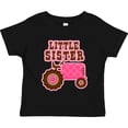 thumbnail image 3 of Inktastic Pink Tractor Little Sister Girls Toddler T-Shirt, 3 of 5