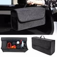 thumbnail image 2 of Large Car Storage Bag, 50x17x23cm Waterproof Organizer for Trunk, Gray/Black Auto Accessory, 2 of 7