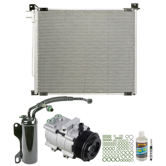For Ford E350 E450 7.3L Diesel Van A/C Kit w/ AC Compressor Condenser Drier - BuyAutoParts