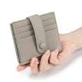 thumbnail image 4 of Cartera pequeña ultrafina de piel auténtica para mujer, estilo coreano, tarjetero múltiple, pequeña y delicada con capa superior de piel de vaca, 4 of 6