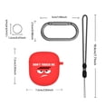 thumbnail image 3 of Funda de silicona para Audífonos con estampado divertido para Bose QuietComfort Earbuds II (rojo), 3 of 6