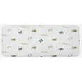 thumbnail image 1 of Leaf Kitchen Mat, Modern and Minimalistic Leaves Style with Abstract Pattern Design Image Print, Plush Decorative Kitchen Mat with Non Slip Backing, 47" X 19", Green, by Ambesonne, 1 of 1