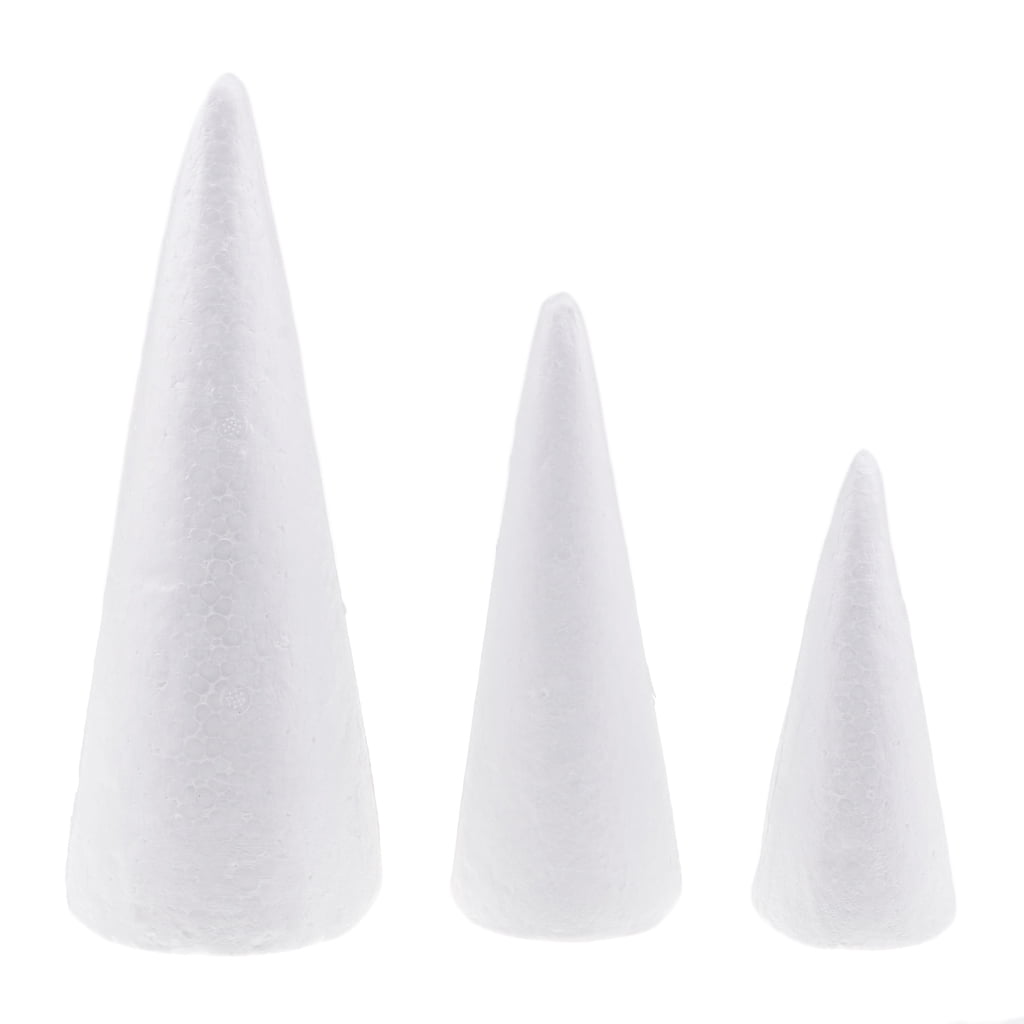 3Pcs 15/20/25cm Shape DIY Mixed Foam Craft Shapes