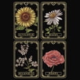 thumbnail image 2 of Junior's Lost Gods Floral Tarot Cards Cowl Neck Sweatshirt, 2 of 4