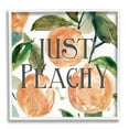 thumbnail image 5 of Stupell Industries Just Peachy Phrase Lush Fruit Watercolor Detail Graphic Art White Framed Art Print Wall Art, Design by Carol Robinson, 5 of 5