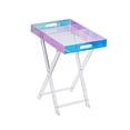 thumbnail image 2 of Lipstore Table Pliante en Acrylique Plateau de Souper Meuble Table à Manger Robuste Table de Camping Multicolore, 2 of 8