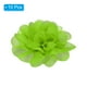 thumbnail image 3 of Uxcell 3.9" Flores de Chiffon Tela de Malla Apliques de Tela Verde Lima 10 Pcs, 3 of 7