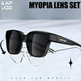 thumbnail image 4 of Kapvoe New Fashion Sunglasses Women Big Frame for Ladies Shades EyewearOversized Square Sunglasses, 4 of 4