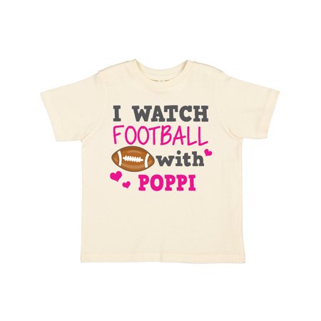 

Inktastic I Watch Football with My Poppi Gift Toddler Toddler Girl T-Shirt