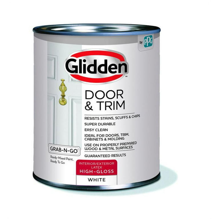 Glidden Door & Trim Paint, Grab-N-Go, High Gloss Finish,1 Quart Glidden Door & Trim Paint, Grab-N-Go, High Gloss Finish,1 Quart