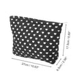thumbnail image 2 of Unique Bargains 1 Pc Heart Shaped Makeup Bag White Polyester, 2 of 5