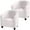White, variant on 2 Pack Club Chair Cover Velvet Stretch Tub Chair Slipcover Spandex Soft Armchair Sofa Cover Furniture Protector for Living Room Bar Cafe Hotel (Brown)