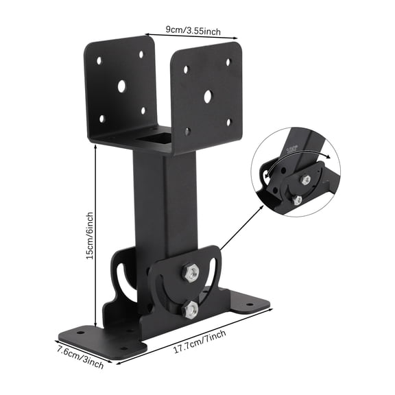 High-Class Iron Roof Beam Bracket 180°adjustable Heavy Duty Roof Riser Brackets