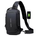 thumbnail image 2 of Men'S Chest Bag - Anti-Theft Crossbody Sling with USB Charging Port, Sport & Travel Messenger Pack, 2 of 5